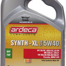Ardeca Mercedes Benz MB229.51 Approved Synth-XL 5w-40 Fully Synthetic Motor Oil 5 Liters