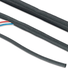Kuryakyn 1987 Motorcycle Cable Management Sleeve: 1/4" Diameter Roundit Wire Loom/Wrap Cover, 6' Length, Black