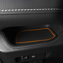 CupHolderHero for Toyota RAV4 2019-2020 Custom Liner Accessories – Premium Cup Holder, Console, and Door Pocket Inserts 13-pc Set (Orange Trim)