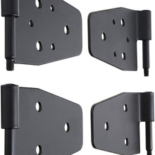 Smittybilt 7641 Black Door Hinges for Half Steel Doors, Set of 4, Black, for 1987-2006 Jeep Wrangler TJ/YJ/LJ