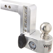 Weigh Safe WS6-2, 6" Drop Hitch w/ 2" Shank/Shaft, Adjustable Aluminum Trailer Hitch & Ball Mount w/ Built-in Scale, 2 Stainless Steel Balls (2" & 2-5/16") and a Double-pin Key Lock