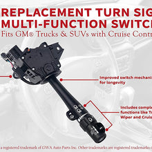 Turn Signal Multi-Function Switch - Replaces 12450067, D6299A, 2330856, 8124500670 - Fits Chevy Trailblazer, Silverado 1500, Suburban, Avalanche, Tahoe, GMC Sierra 2500, Yukon, XL 2500, Envoy and more
