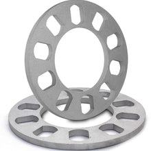 Set of 2 Universal Spacers 12mm (1/2") Thickness Wheel Spacers for 5x108mm (5x4.25), 5x110mm, 5x112mm, 5x114.30mm (5x4.50), 5x115mm, 5x120.65mm (5x4.75), 5x120mm, 5x127mm (5x5.00), 5x130mm, 5x135mm