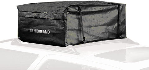 Highland 1038900 Black 15 cu.ft. Rainproof Car Top Bag with Storage Sack