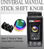 ICBEAMER JDM Style Drift Shape Bar Neo Chrome Ball Shape Manual Stick Shift Drive Vehicle Shift Knob