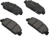 Akebono ACT1654 Ultra Premium Brake Pad Set, 1 Pack