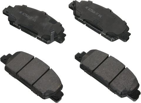 Akebono ACT1654 Ultra Premium Brake Pad Set, 1 Pack