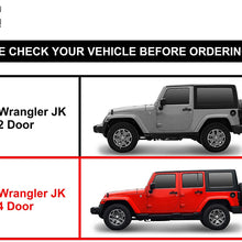 TAC Side Steps Fit 2007-2018 Jeep Wrangler JK 4 Door (Exclude 2018 Wrangler JL Models) 3" Black Side Bars Nerf Bars Step Rails Running Boards Off Road Exterior Accessories (2 Pieces Running Boards)