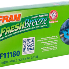 Fram Fresh Breeze - Filtro de aire para cabina Arm & Hammer Baking Soda, CF10374 para vehículos Dodge/Toyota