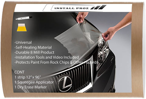 Install Proz Self Healing Universal Clear Paint Protection Bra Hood and Fender Kit (18