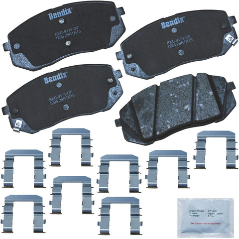 Bendix CFC1295 Premium Copper Free Ceramic Brake Pad (with Installation Hardware Front)