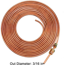 Muhize 25 Ft. of 3/16 Brake Line Tubing Kit - Flexible Copper Tube Roll 25 ft 3/16" (Includes 16 Fittings)