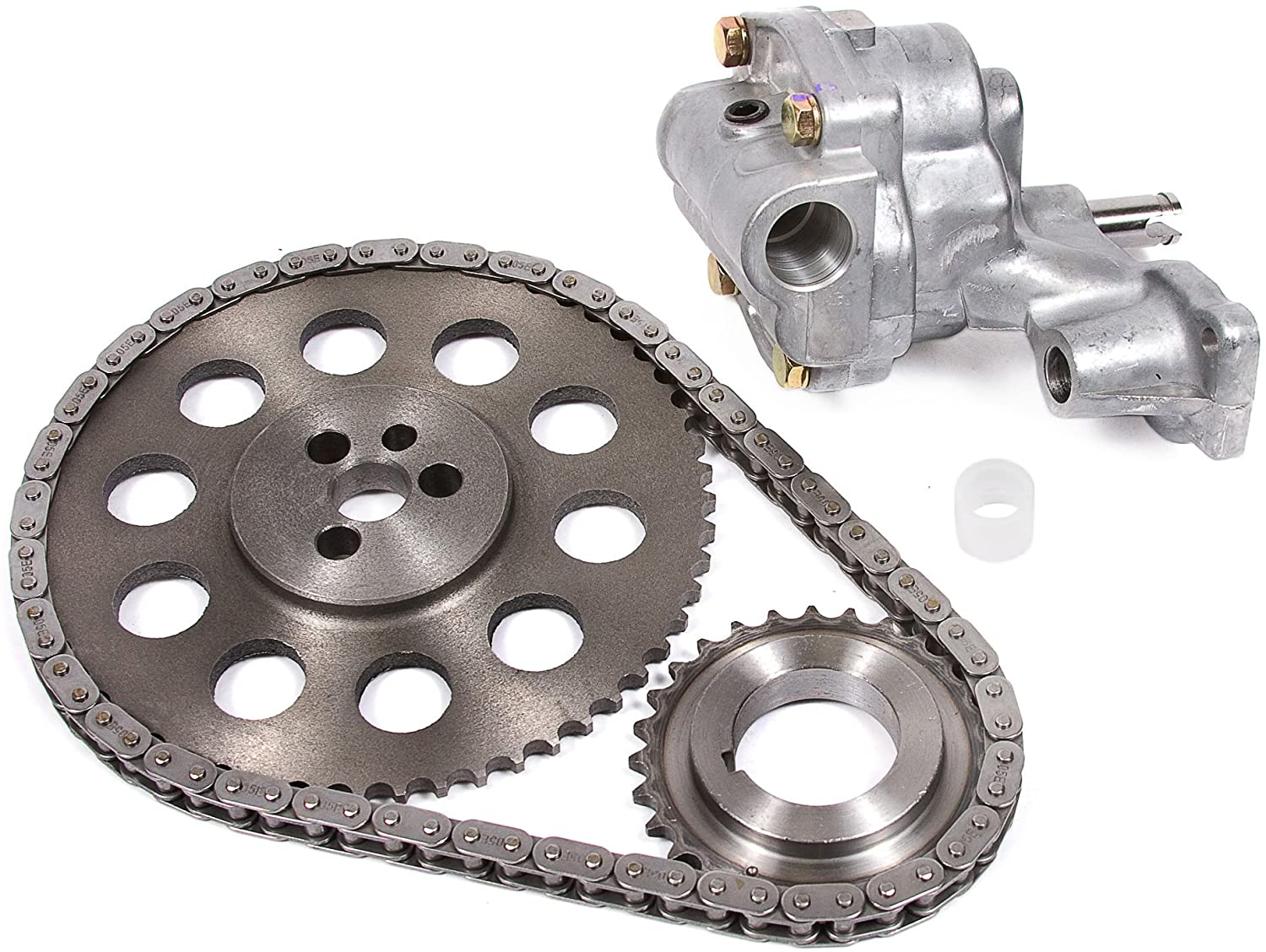 Evergreen TK10306LOP Compatible With 99-05 Chevrolet GMC V6 4.3 OHV Timing Chain Kit Oil Pump