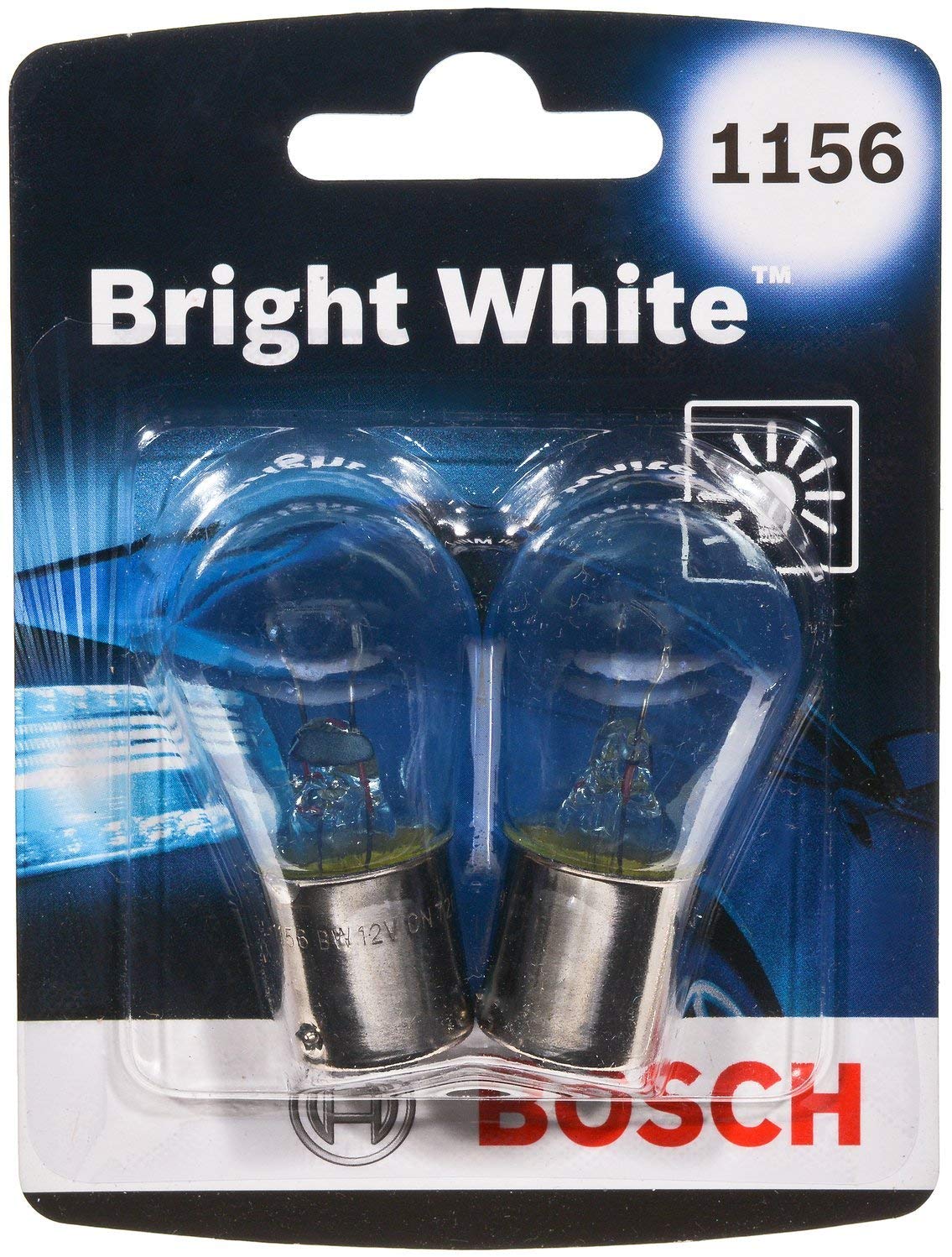 Bosch 1156 Bright White Upgrade Minature Bulb, Pack of 2