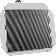 ALLOYWORKS 4 Row All Aluminum Radiator+Shroud Fan+Relay For 1960-1962 Chevy Apache Pickup Trucks GMC AT/MT