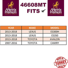METRIX PREMIUM 46608MT Front Stabilizer Bar Link |K750123| For -> 2013-2018 Lexus ES300H / 2013-2018 Lexus ES350 / 2013-2018 Toyota Avalon / 2007-2016 Toyota Camry | Made in TURKEY