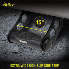 Bully BBS-1101S Black Bull Series Universal Truck Aluminum Adjustable Side Hoop Step Single Piece Black Powder Coated Includes Mounting Brackets - Fits Various Trucks from Chevy (Chevrolet), Ford, Toyota, GMC, Dodge RAM and Jeep