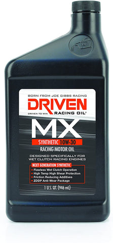 Driven Racing Oil 03106 MX1 Wet Clutch Racing Oil (10w-30 Quart), 1 quart