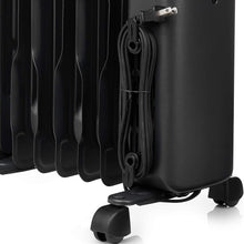 AmazonBasics Portable Radiator Heater with 7 Wavy Fins, Manual Control, Black, 1500W