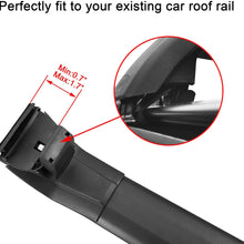 Autekcomma Roof Rack Cross Bars for Ford Edge 2015-2020Anti-Corrosion,Aircraft Aluminum Black Matte with Anti-Theft Locks(ONLY FIT to Equipped Original EXISTING ROOF Side Rail)