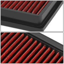 Replacement for Porsche/Audi/Jaguar/VW/Volvo Washable Replacement High Flow Drop-in Panel Air Filter (Red)