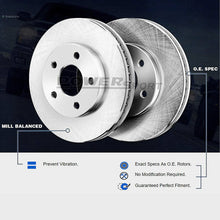 Rear PowerSport Replacement Brake Rotors and Ceramic Brake Pads BLBR.44176.02