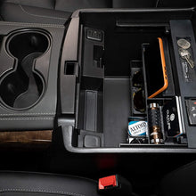 MX Auto Accessories Salient Customizable Center Console Organizer - Compatible with Select Chevrolet and GMC Trucks and SUVs - 13.2" x 2" x 9.2" - Black