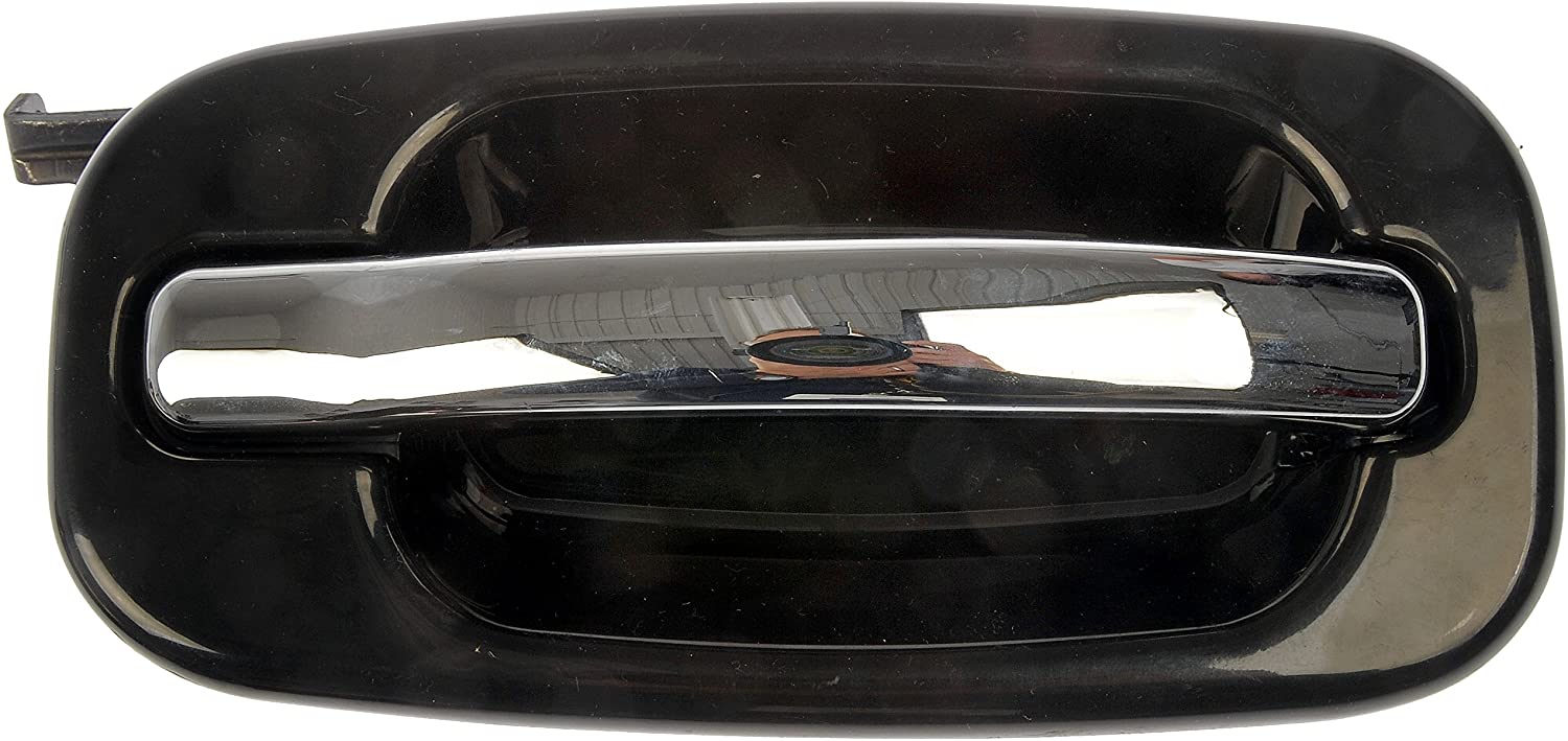 Dorman 80552 Rear Driver Side Exterior Door Handle for Select Cadillac Models, Black and Chrome