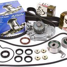 Evergreen TBK187VCA Compatible With 90-97 Honda Accord F22A F22B Timing Belt Kit Valve Cover Gasket AISIN Water Pump