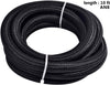 ESPEEDER 8AN Fuel Line Rubber Hose Kit, 1/2 Stainless Steel Nylon Braided Fuel Gas Line 10Ft with 6Pcs Hose Fitting Connectors and Hose Separator