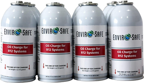 ENVIRO-SAFE Oil Charge for R12 Systems 2020-R12 12 Cans
