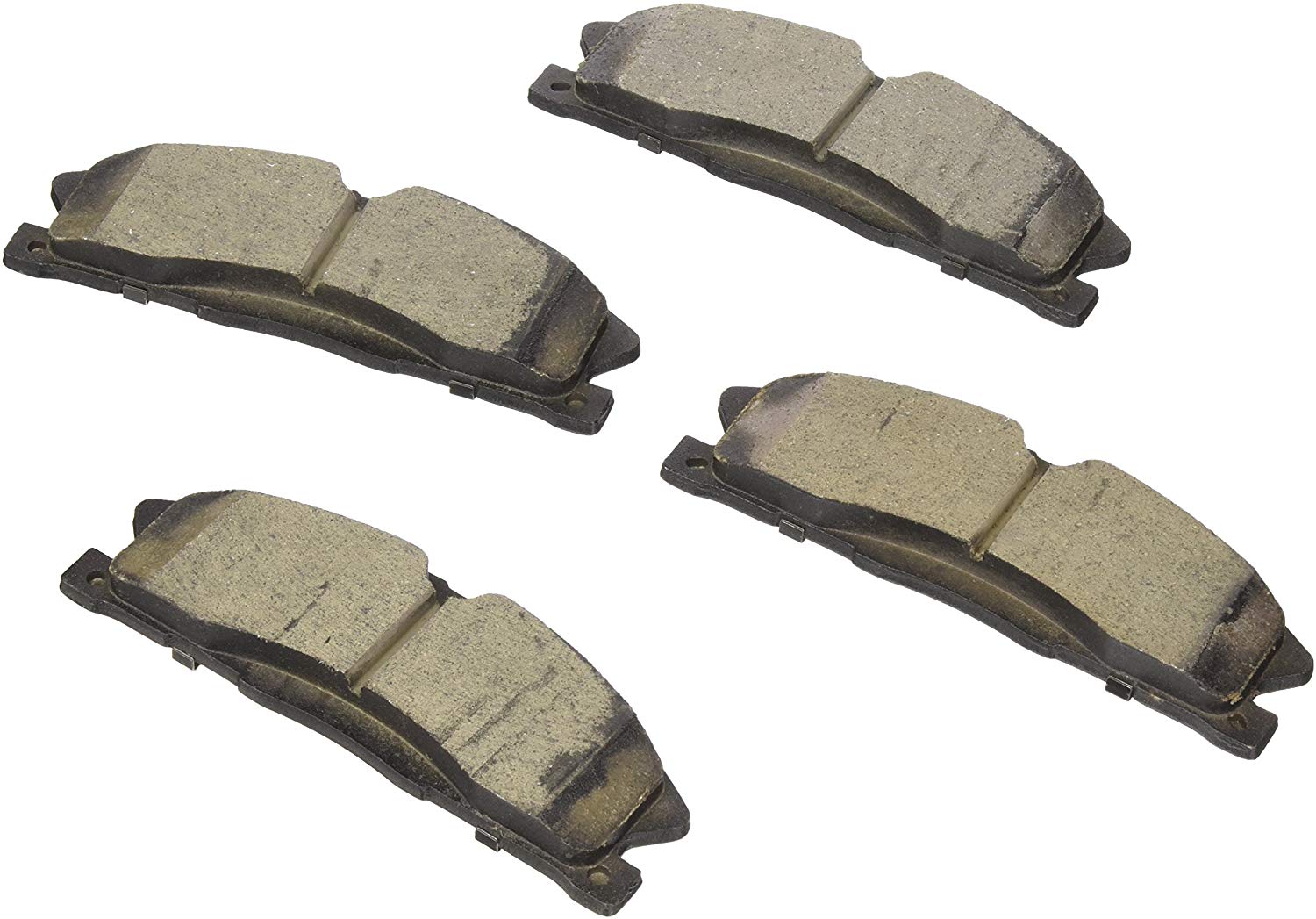 Bosch BC1611 QuietCast Premium Ceramic Disc Brake Pad Set For Select Ford Explorer, Flex, Police Interceptor Sedan, Taurus; Lincoln MKS, MKT; Front