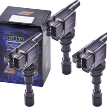 Set of 3 Herko B170 Ignition Coils For Hyundai Kia V6 3.0L 3.5L 2001-2005