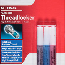 Permatex 29520 Multi-Pack Threadlocker Assortment, 0.5 ml (0.5 Milliliter, (Pack of 3))