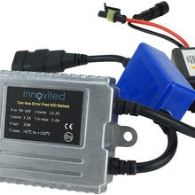 Innovited Premium AC Canbus Error Free HID Bundle - No Flicker with (1 Pair) Ballast and (1 Pair) Bulb - 9005-6000K - Diamond White