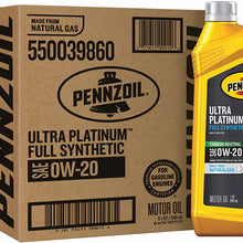 Pennzoil Ultra Platinum Full Synthetic 0W-20 Motor Oil (5-Quart, Single Pack)