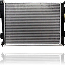 Radiator - PACIFIC BEST INC. For/Fit 12-14 Hyundai Azera Automatic Transmission V6 3.3L-Engine - Plastic Tank, Aluminum Core 1-Row - 253103R700