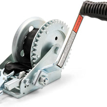 Camco Heavy Duty Steel Marine Towing Winch- Corrosion Resistant | 1,2000 lb Capacity| Durable Gears Resist Wear & Tear| Resilient & UV Resistant 20’ Strap - (50001)