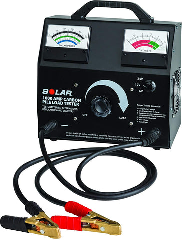 Clore Automotive 1876 1000 Amp Carbon Pile Battery Load Tester (6/12/24 Volt)