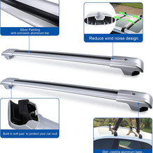 Autekcomma Heavy Duty Roof Rack CrossBars Replacement for Subaru Forester/Crosstrek/Impreza 2014-2019,Anti-Corrosion,Silvery Painting with Anti-Theft Locks (ONLY FIT Original EXISTING Side Rail)