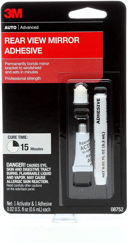 3M Rearview Mirror Adhesive, 08752, 0.02 fl oz