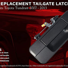 Replacement Tailgate Handle Latch with Keyhole - Replaces 69090-0C040, 690900C040, 81213 - Fits Toyota Tundra 2007, 2008, 2009, 2010, 2011, 2012, 2013 - Liftgate Latch Handle Trim with Clips - 07-13