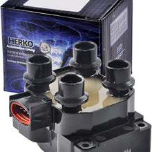 Set of 2 Herko B014 Ignition Coils For Ford Lincoln Mazda Mercury 1988-2003