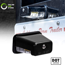 LED License Plate Light for Trailer [Stud Mount] [DOT FMVSS 108] [SAE L] [Black-Finish] [Waterproof] [12V DC] License Tag Lights for UTV ATV Trailer Truck RV Boat