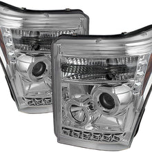 Spyder 5071729 Ford F-250/F-350/F450 Super Duty 11-16 Projector Headlights - CCFL Halo - DRL - Black - High H1 (Included) - Low 9006 (included)
