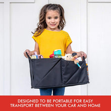 Premium Front & Backseat Car Organizer | Heavy Duty Back Stitching - 9 Clutter-Free Seat Storage Pockets | Easily Keep Seats & Floors Organized & Clean w/ Supply and Toy Organizers for Kids & Adults