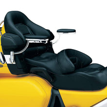 Kuryakyn 8991 Motorcycle Accessory: Swing-Out Padded Passenger Armrests with Drink/Cup Holder for 2001-17 Honda Gold Wing GL1800 Motorcycles, Chrome