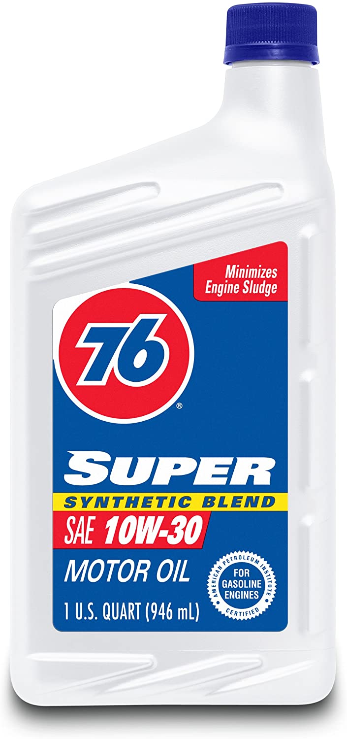 76 Lubricants 1042076 Super Synthetic Blend SAE 10W30 Motor Oil - 1 Quart, (Pack of 12)