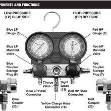 Performance Tool W89730 A/C Manifold Test Gauge Kit Tool