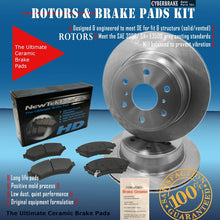 DK1604-8 Rear Rotors and Ultimate HD Ceramic Brake Pads Kit